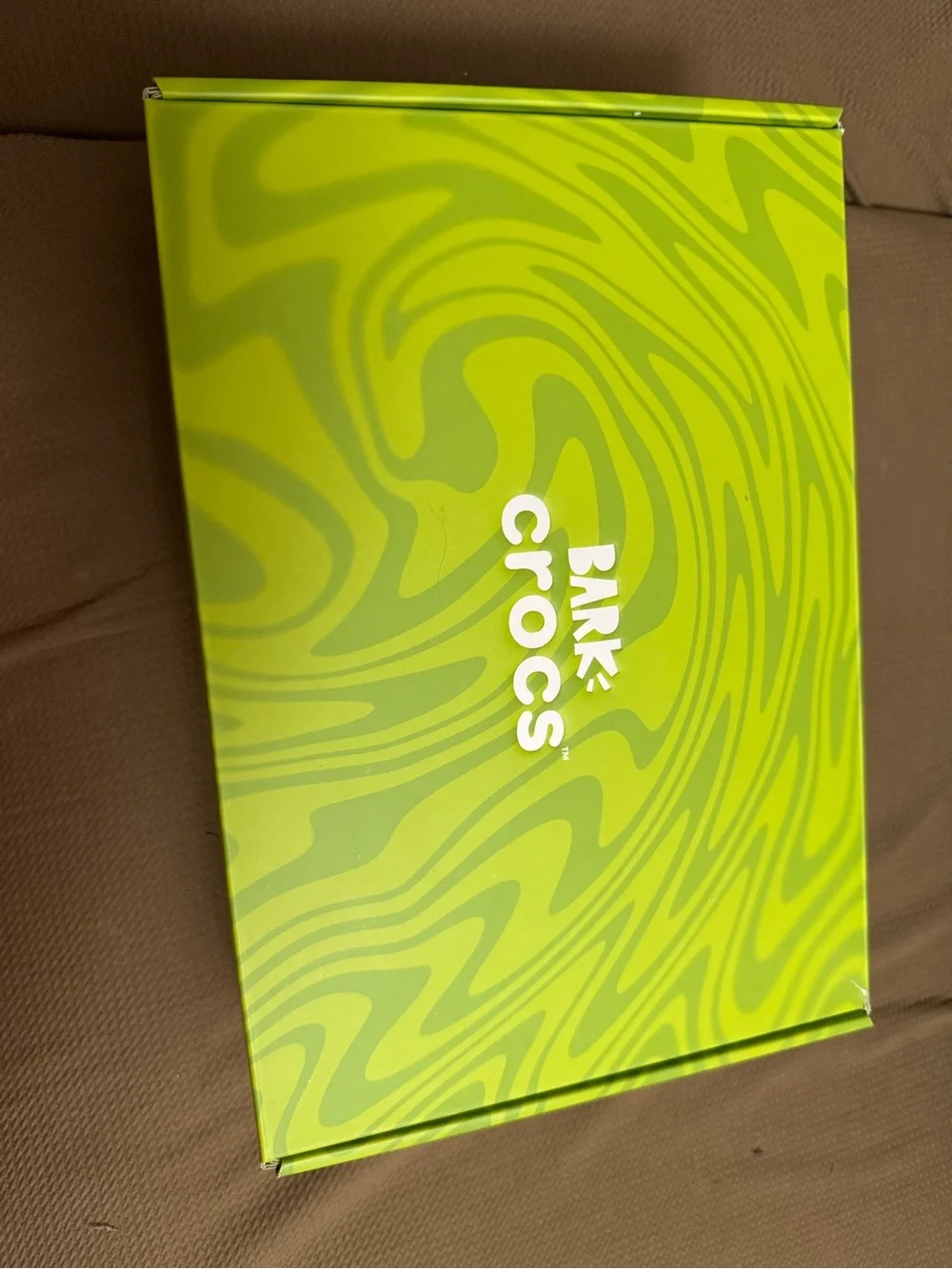 Bark Lime Green Swirl Box